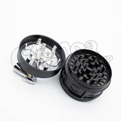 Grinder metal 56 mm 3 part crank arm black 2
